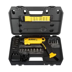 Dewalt 8V / 6.35mm Li-ion Cordless Screwdriver with Integrated Battery (Pack of 45 pcs) Accessories Included, DCF008-IN
