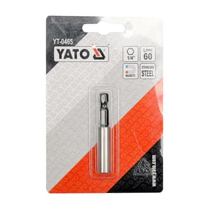 Yato 60 mm, 1/4 Inch Screwdriver Bit Holder Magnetic Sleeve, YT-0465