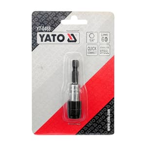 Yato 60 mm, 1/4 Inch Screwdriver Bit Holder Magnetic Sleeve, YT-0468