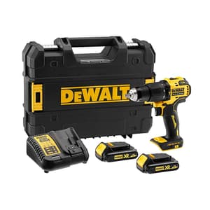 Dewalt 18V Li-ion Sub-Compact Series Cordless 1/2"/13mm Hammer Drill Driver with Brushless Motor-2x1.5Ah Batteries Included, DCD709S2T-QW