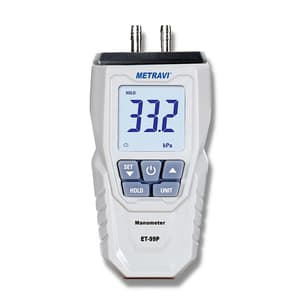 Metravi -5000Pa - +5000Pa Differential Pressure Range Manometer, ET-99P