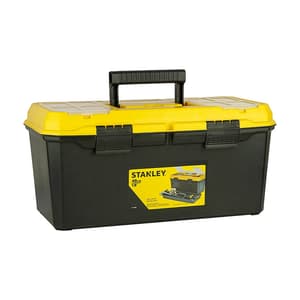 Stanley 19 Inch Organised Maestro Plastic Tool Box With Clear Top Lid, 1-71-950