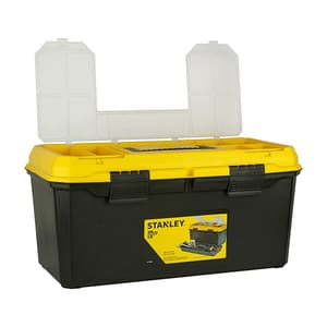 Stanley 19 Inch Organised Maestro Plastic Tool Box With Clear Top Lid, 1-71-950