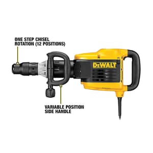 Dewalt 750W SDS-Max Demolition Hammer-19J Impact Energy, D25899K-QS