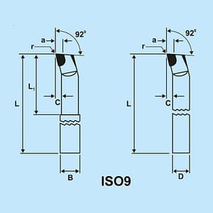 Zenstar 355 mm Length / ISO 9 (135) Boring & Facing Tool (Right Hand - Square), 135-3232