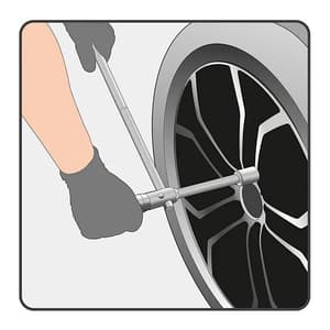 Yato 17 x 19 x 21 x 23 mm Foldable Cross Rim Wrench, YT-08035