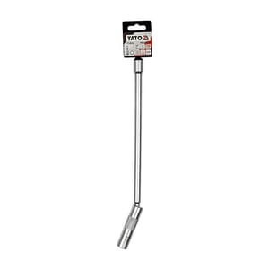 Yato 14 mm Long Universal Spark Plug Socket (3/8 Inch Sq. Drive), YT-08163