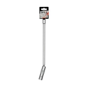 Yato 16 mm Long Universal Spark Plug Socket (3/8 Inch Sq. Drive), YT-08164