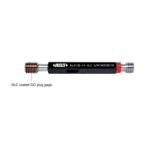 Insize 5/16-24 UNF DLC Coated American Standard Thread Plug Gauge (Go & NoGo), 4131-5D2-DLC