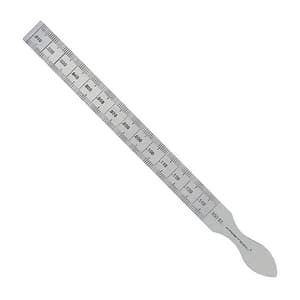 Kristeel 0.4 - 4 mm / 0.01 - 0.15 inch Taper Gauge, 1514 A