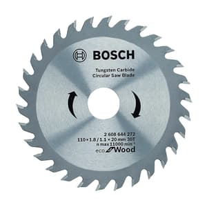 Bosch 110 mm Circular Saw Blades Eco For Wood (30 Teeth), 2 608 644 272