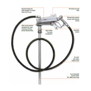 Groz 12V DC Heavy Duty Explosion Proof Electric Fuel Pump, FPM/12/D