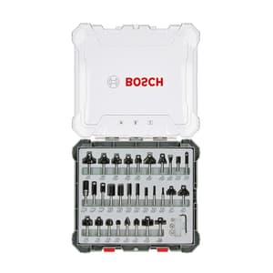 Bosch 6.00 mm Shank Mixed Router Bit Set (Pack of 30 Pcs), 2 607 017 474