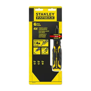 Stanley 4V Power Assist Cordless Screwdriver Kit (Brushed Motor), FMHT66719-0