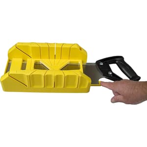 Stanley 350 mm / 14 Inch Saw Storage Mitre Box With Saw, 1-19-800