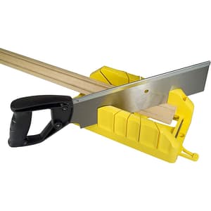 Stanley 350 mm / 14 Inch Saw Storage Mitre Box With Saw, 1-19-800