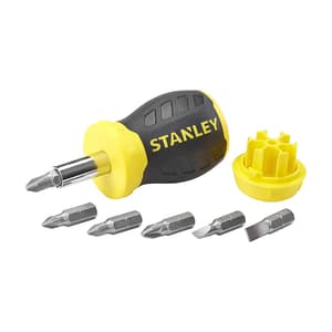 Stanley 6 Pcs Stubby Multi - Bit Screwdriver Set, 0-66-357