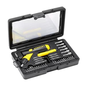 Stanley 39 Pcs Pistol Grip Ratcheting Screwdriver Set, 0-63-038