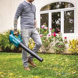 Makita 18V LXT BL Cordless Variable Speed Blower with Rapid Charger & 1 Pcs 5.0Ah Batteries, DUB184ST