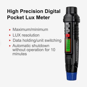 Metravi 0 - 10000 FC Digital Pocket Lux Meter, PLX-1400