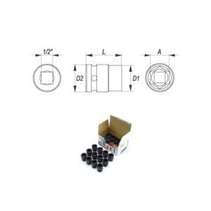 Yato 21 mm, 1/2 Inch Square Drive Hexagonal Impact Sockets, YT-1011