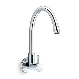 Kohler Taut Wall Mount Cold Only Kitchen Faucet In Polished Chrome Finish, K-74054IN-4-CP