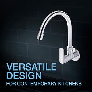 Kohler Kumin Wall Mount Cold Only Kitchen Faucet In Polished Chrome Finish, K-99482IN-4-CP