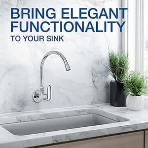 Kohler Kumin Wall Mount Cold Only Kitchen Faucet In Polished Chrome Finish, K-99482IN-4-CP