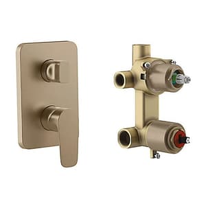 Kohler Aleo Aqua Turbo 360 Trim + AT360 Valve In Brushed Bronze Finish, K-22792IN-4FP-BV