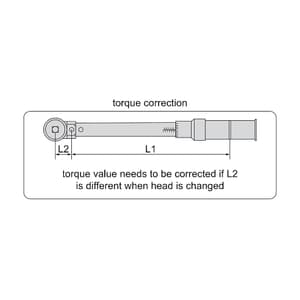 Insize 6.0 - 30 nm Interchangeable Torque Wrench (Head is not Included), IST-11WM30