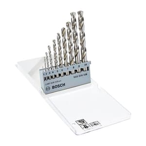 Bosch 10 Pcs HSS-G Metal Drill Bit Set, 2 607 019 115