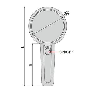 Insize Magnifier With Illumination, 7513-4