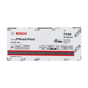 Bosch NET 125 mm / 100 Grit (Pack of 50 Pcs), 2 608 621 154