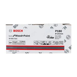 Bosch NET 125 mm / 180 Grit (Pack of 50 Pcs), 2 608 621 157