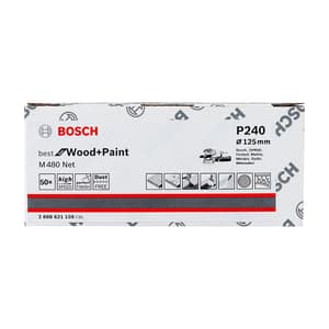 Bosch NET 125 mm / 240 Grit (Pack of 50 Pcs), 2 608 621 159