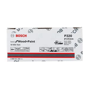 Bosch NET 125 mm / 320 Grit (Pack of 50 Pcs), 2 608 621 160