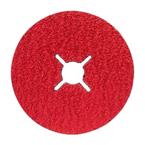 Bosch 125 mm / 80 Grit R780 Ceramic Fibre Sanding Discs Best For Metal & Inox (Pack of 50 Pcs), 2 608 621 613