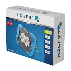 Hogert 2 x 10W COB LED Portable Floodlight With USB, HT1E430