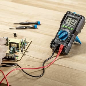 Hogert 600V AC/DC Digital Universal MultiMeter Gauge, HT1E601