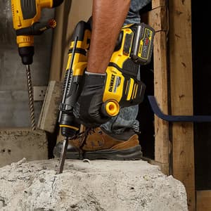 Dewalt 54V XR FLEX VOLT Li-ion 30mm SDS-Plus 3 Mode Battery Powered Cordless Hammer with Brushless motor (Bare)-Perform & Protect Shield, DCH333NT-XJ