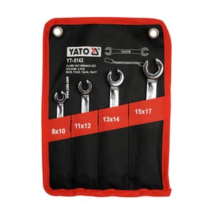 Yato 4 Pcs Flare Nut Wrench Set, YT-0143