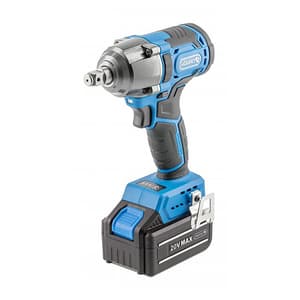 Hogert 20V / 4.0 Ah Cordless Impact Wrench With Battery & Charger, HT2E204