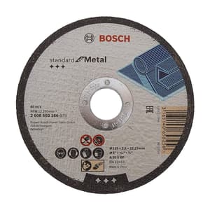 Bosch 125 x 2.5 x 22.23 mm Cutting Discs Range Standard For Metal (Pack of 25 Pcs), 2 608 603 166