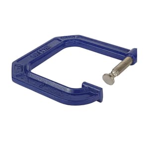 Irwin 3" X 4 -1/2" Deep Throat C-Clamp 100 Series (Blue & Silver), 225134