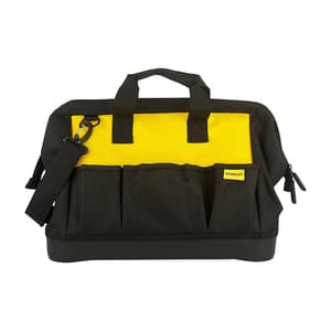 Stanley 16 inch Multipurpose Tools Storage Water Proof Open Mouth Bag, STST516126