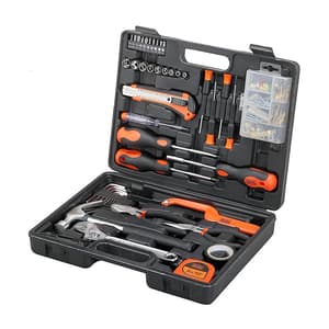 Black+Decker 126 Pcs Hand Tool Kit for Home DIY & Professional Use, BMT126C