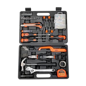 Black+Decker 126 Pcs Hand Tool Kit for Home DIY & Professional Use, BMT126C