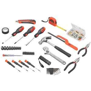 Black+Decker 126 Pcs Hand Tool Kit for Home DIY & Professional Use, BMT126C