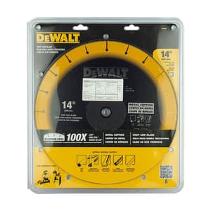 Dewalt 14-Inch (355mm x 4.00mm) Diamond Edge Chopsaw Blade-100x Life v/s Standard Blades (Pack of 3 Pcs), DW8500-INPRM1