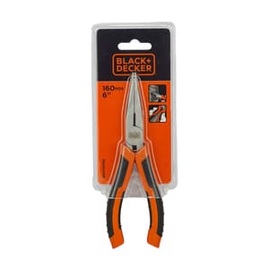 Black+Decker 160 mm Steel Long Nose Plier, BDHT81586